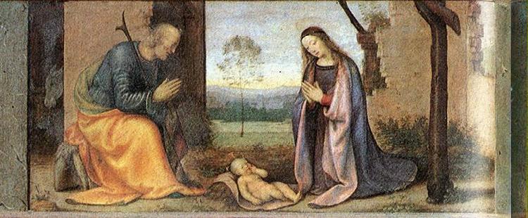 ALBERTINELLI  Mariotto Birth of Christ jj Sweden oil painting art